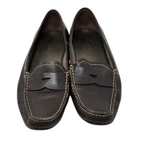 Talbots brown slip on loafers size 7.5 N